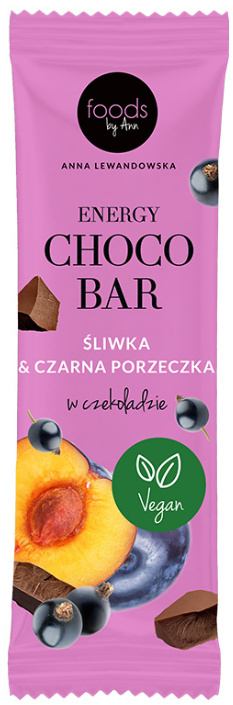 Foods By Ann Baton Choco Bar Śliwka & Porzeczka w czekoladzie 35g Foods By Ann Baton Choco Bar Śliwka & Porzeczka w czekoladzie 35g