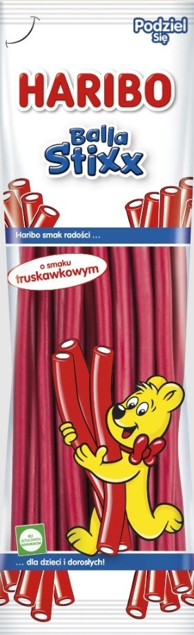 HARIBO Żelki Balla Stixx o smaku truskawkowym 80g