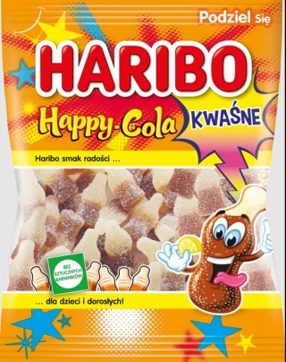 HARIBO Żelki Happy Cola kwaśne 85g