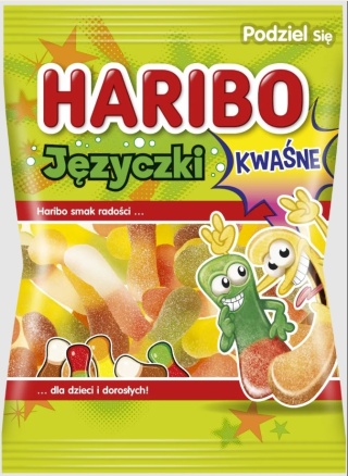 HARIBO Żelki Języczki kwaśne 85g
