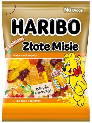 HARIBO Żelki Złote Misie z sokiem owocowym 85g