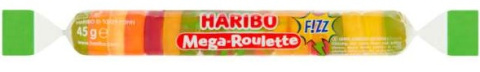 HARIBO Dropsy mega roulette kwaśne 45g HARIBO Dropsy mega roulette kwaśne 45g
