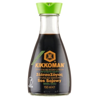 KIKKOMAN Naturalnie warzony sos sojowy z obniżoną zawartością soli 250ml