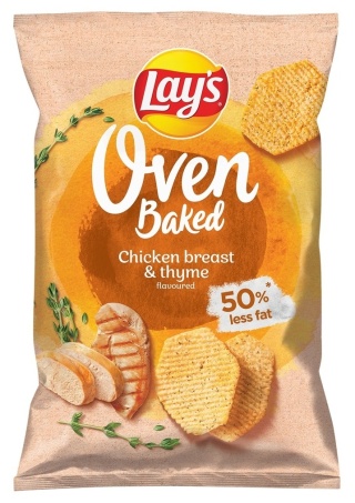 LAY'S OVEN BAKED Chipsy o smaku grillowanego kurczaka z tymiankiem 110g