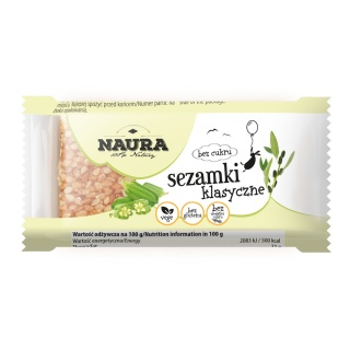 NAURA Sezamki klasyczne bez cukru 27g
