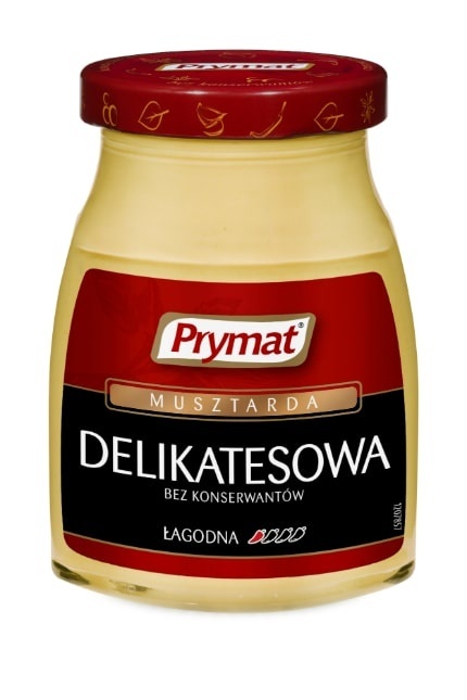 PRYMAT Musztarda delikatesowa łagodna 185g