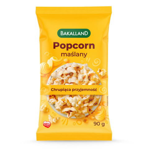Popcorn Maślany - 90G Bakalland Popcorn Maślany - 90G Bakalland