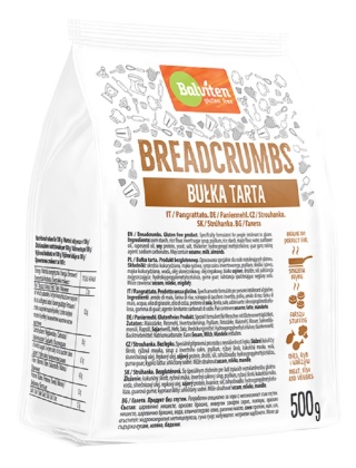 BALVITEN Bułka tarta bez skrobi pszennej 500g bezglutenowa