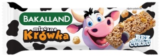 Bakalland Baton Mleczna Krówka dla dzieci bez cukru 25g