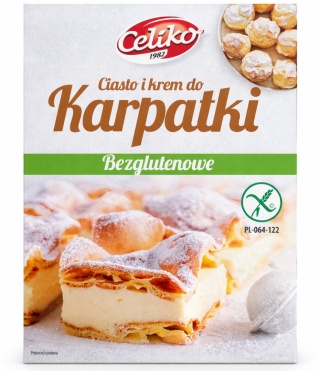 CELIKO Ciasto i krem do Karpatki bezglutenowe 300g