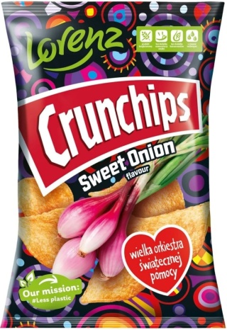 CRUNCHIPS Chipsy Sweet Onion 130g LORENZ