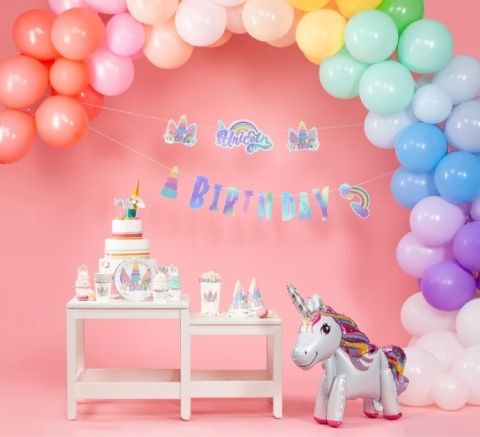 PartyPal Czapeczki papierowe Unicorn Jednorożec 6szt