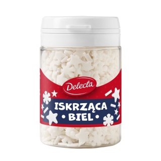 DELECTA posypka ISKRZĄCA BIEL mix dekoracji 48g