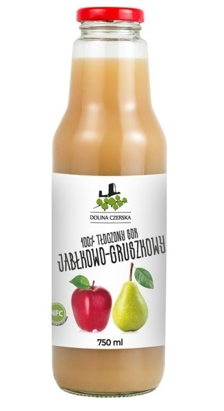 DOLINA CZERSKA NFC Sok tłoczony JABŁKO-GRUSZKA 750ml szkło