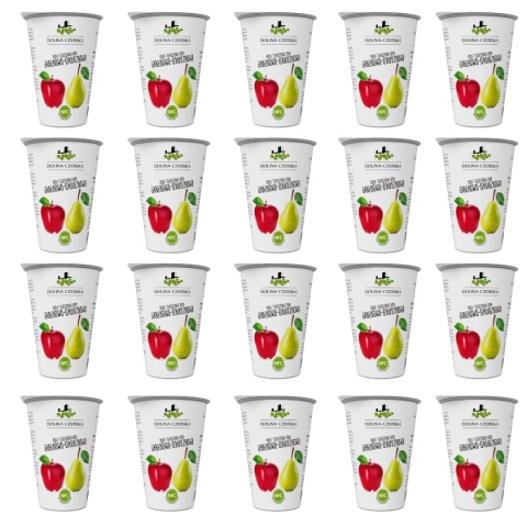 DOLINA CZERSKA NFC Sok tłoczony JABŁKO-GRUSZKA 200ml 20x kubek