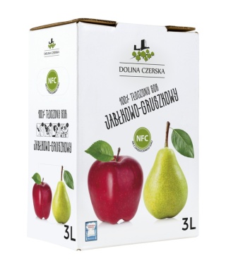 DOLINA CZERSKA NFC Sok tłoczony JABŁKO-GRUSZKA 3l karton