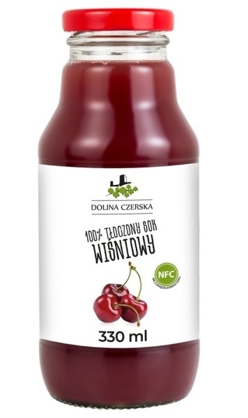 DOLINA CZERSKA NFC Sok tłoczony WIŚNIA 330ml szkło