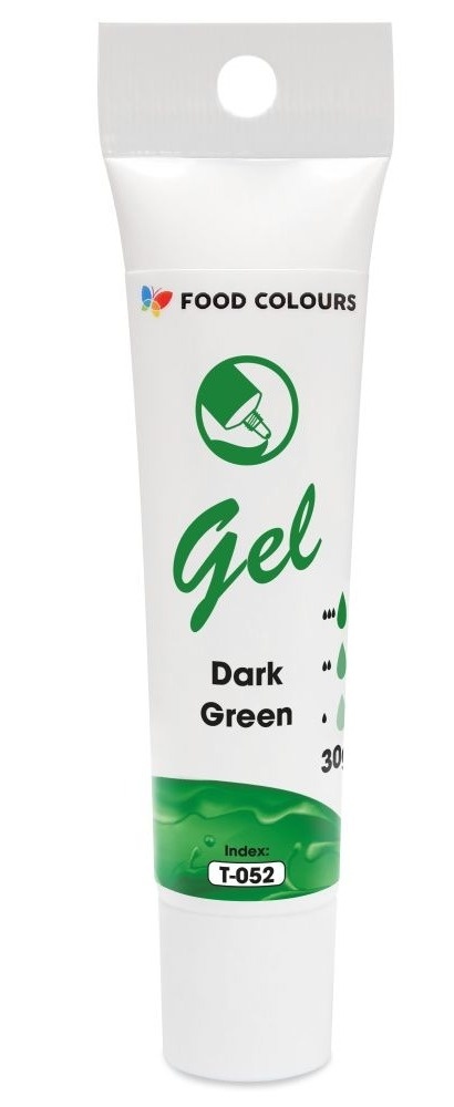 FOOD COLOURS Barwnik spożywczy Gel w tubce T-052 Dark Green 30g