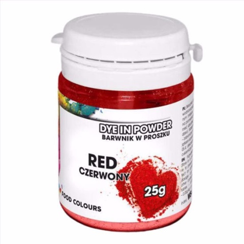 FOOD COLOURS Barwnik w proszku WS-P-024 Czerwony 25g
