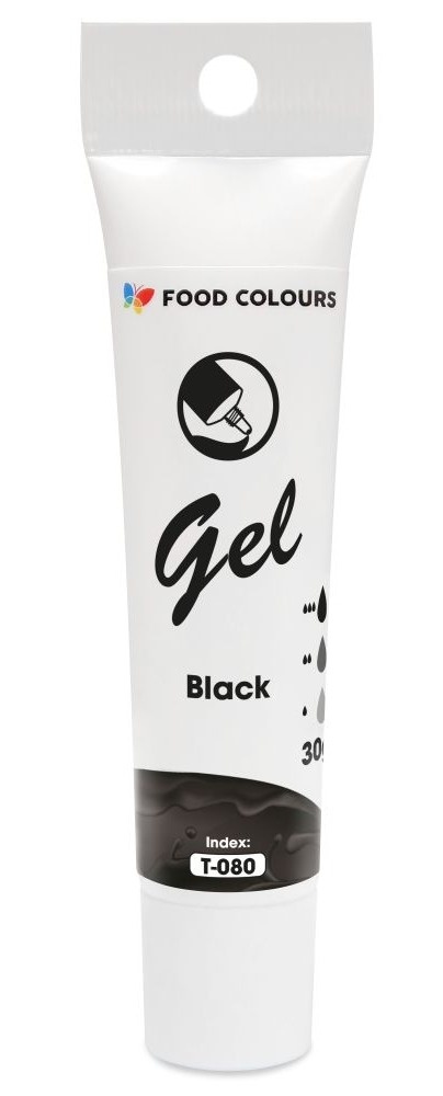 FOOD COLOURS Barwnik w żelu Gel T-080 Black 30g
