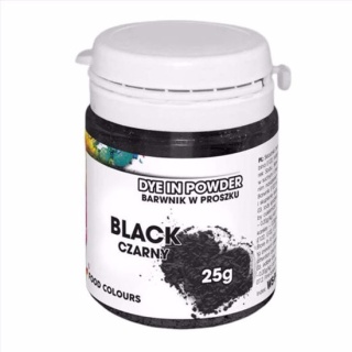 FOOD COLOURS Barwnik w proszku WS-P-080 Czarny 25g