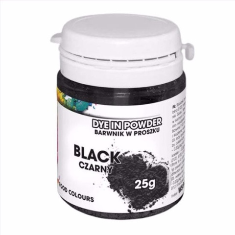 FOOD COLOURS Barwnik w proszku WS-P-080 Czarny 25g