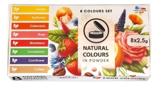 FOOD COLOURS zestaw naturalnych barwników proszku 8x2,5g