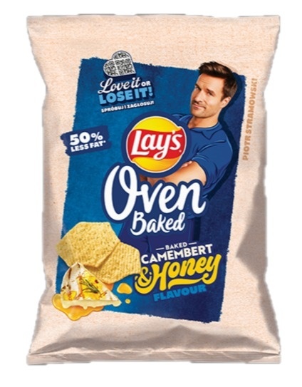 LAY'S OVEN BAKED Chipsy o smaku pieczonego camemberta w miodzie 110g