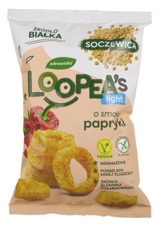 Loopea’s Chrupki z soczewicy o smaku papryki 50g