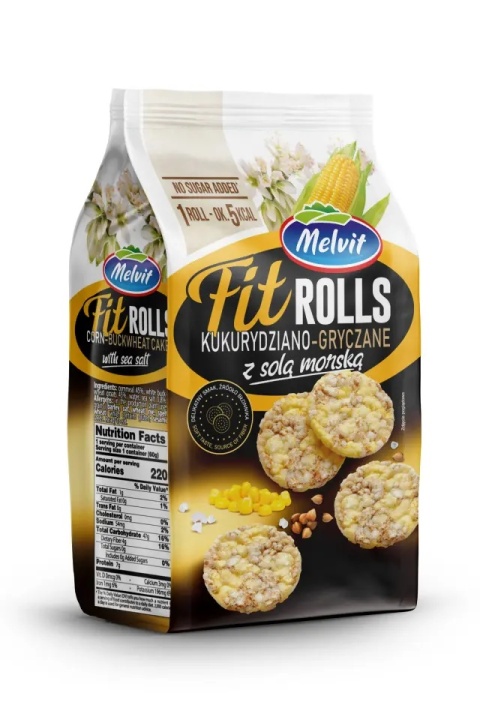 MELVIT Fit Rolls kukurydziano-gryczane z solą morską 60g