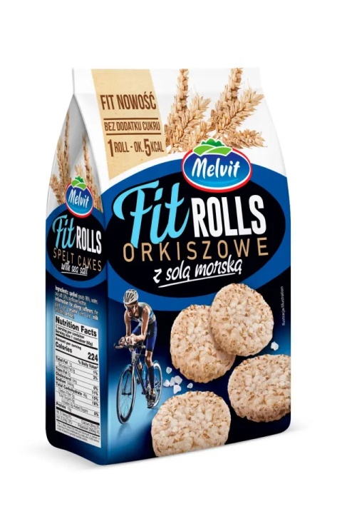 MELVIT Fit Rolls orkiszowe z solą morską 60g