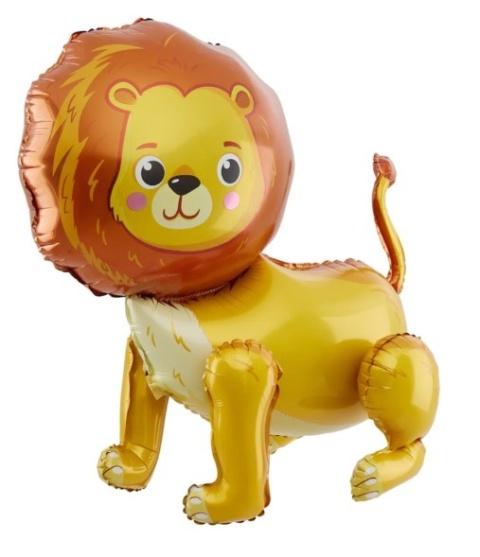 PartyPal Balon foliowy stojący Lew 53x54cm