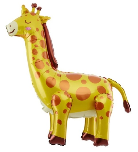 PartyPal Balon foliowy stojący Żyrafa 69x71cm