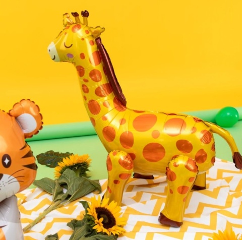 PartyPal Balon foliowy stojący Żyrafa 69x71cm