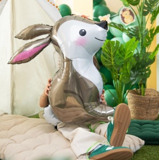 PartyPal Balon foliowy Zając 67x80cm 1szt.