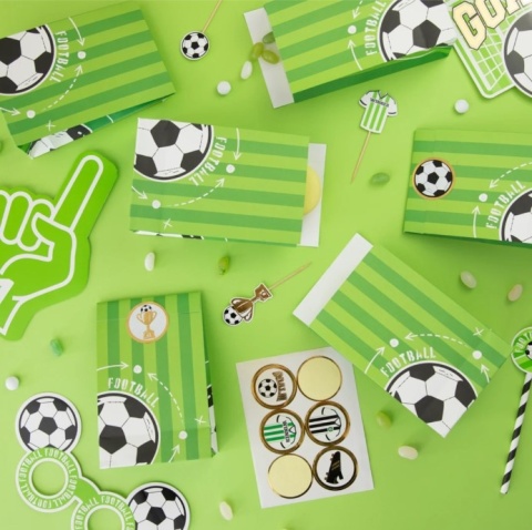 PartyPal Torebki na cukierki Piłka nożna Football 6szt.