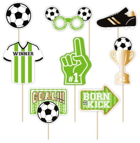 PartyPal Rekwizyty do zdjęć Football 9szt.