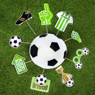 PartyPal Rekwizyty do zdjęć Football 9szt.