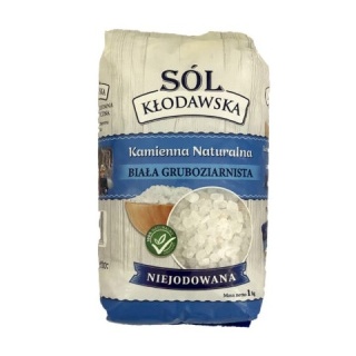 SÓL KŁODAWSKA Sól kamienna biała gruboziarnista 1kg