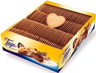 TAGO Słodkie serduszka kruche herbatniki korzenne 2,5kg