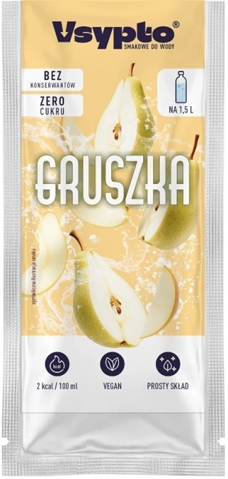 Vsypto Napój w proszku o smaku gruszki bez cukru 9g