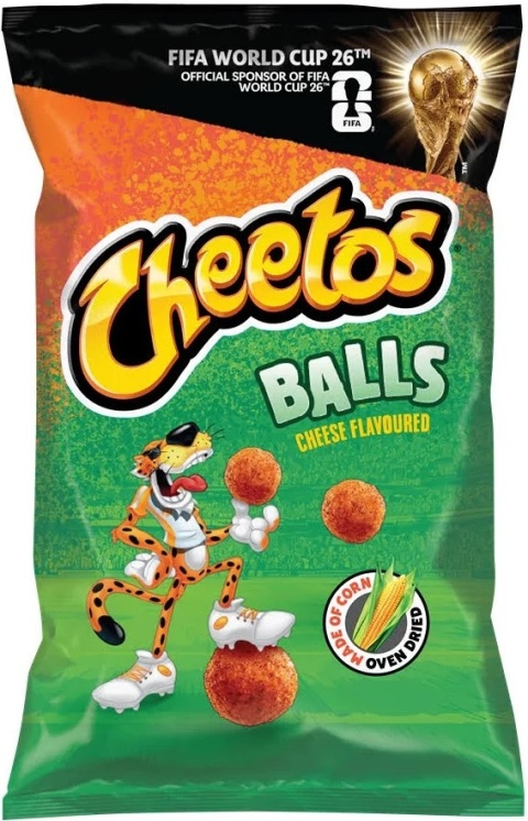 CHEETOS CHEESE BALLS chrupki kukurydziane o smaku serowym 80g WORLD CUP