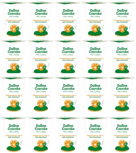 DOLINA CZERSKA NFC Sok tłoczony pomarańcza 200ml 20x kubek