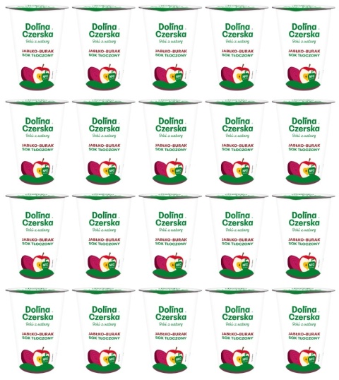DOLINA CZERSKA NFC Sok tłoczony jabłko-burak 200ml 20x kubek