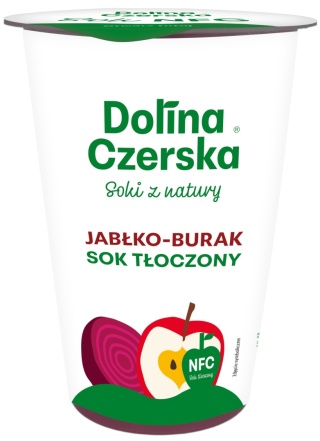 DOLINA CZERSKA NFC Sok tłoczony jabłko-burak 200ml 20x kubek