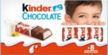KINDER czekolada BATONIK Z MLECZNEJ CZEKOLADY Z NADZIENIEM 100g
