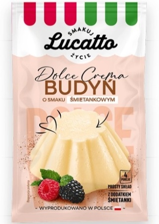 Lucatto Budyń o smaku śmietankowym 40g