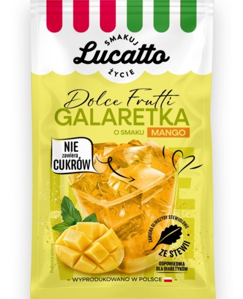 Lucatto Galaretka o smaku mango bez cukru 30g