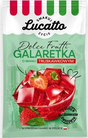 Lucatto Galaretka o smaku truskawkowym 70g