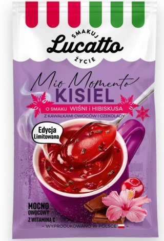 Lucatto Kisiel o smaku wiśni i hibiskusa 30g